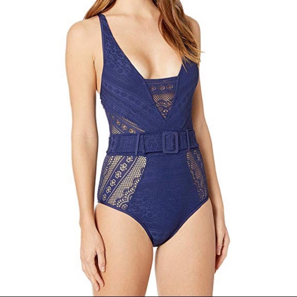 BECCA Other - NWT BECCA Navy Blue One Piece Swimsuit.  9️⃣